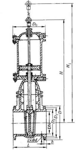 Z641T-10͚ШʽlyBӳߴ